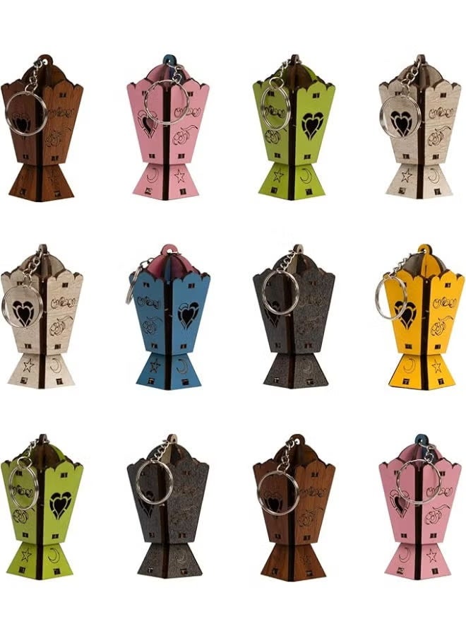 12 سلسلة مفاتيح على شكل فوانيس رمضان